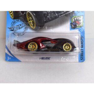 2017 Hot Wheels Street Blasts i-Believe 5/10 117/250 Red 1:64 NEW On Card!